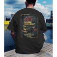 Dark Romance Reader Vintage Floral Book Lover Men's Back Print T-Shirt