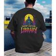 Death Gothic Support Your Local Library Lovers Book Men's Back Print T-Shirt
