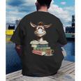 Donkey Reading Book Read Books Be Kind Stay Weird Librarian Men's Back Print T-Shirt Donkey Reading Book Read Books Be Kind Stay Weird Librarian Men's Back Print T-Shirt