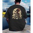 Dragon Reading a Book Dragons And Books Lover Bookworm Men's Back Print T-Shirt Dragon Reading a Book Dragons And Books Lover Bookworm Men's Back Print T-Shirt