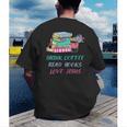 Drink Coffee Read Books Love Jesus Christian Religious God Men's Back Print T-Shirt