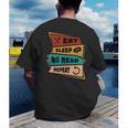 Eat Sleep Read Repeat Reading Books Reader Bookworm Men's Back Print T-Shirt Eat Sleep Read Repeat Reading Books Reader Bookworm Men's Back Print T-Shirt