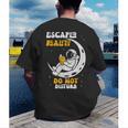 Escaped Reality Do Not Disturb Book Lover Men's Back Print T-Shirt Escaped Reality Do Not Disturb Book Lover Men's Back Print T-Shirt