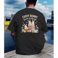 Every Bunny Loves To Read Book Lover Easter Day Apparel Men's Back Print T-Shirt