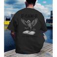 F-Caw-F Crow Book Lovers Vintage Bookish Bird Men's Back Print T-Shirt F-Caw-F Crow Book Lovers Vintage Bookish Bird Men's Back Print T-Shirt