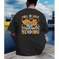 Fall In Love With Reading Thanksgiving Pumpkin Book Lover Men's Back Print T-Shirt Fall In Love With Reading Thanksgiving Pumpkin Book Lover Men's Back Print T-Shirt