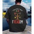 Freadom Tree Read Reading Librarian Book Across America Men's Back Print T-Shirt