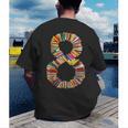 Fun 8th Birthday Books Themed 8 Years Old Boys Kids Girls Men's Back Print T-Shirt