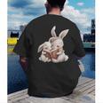 Funny Book Reading Quote For Women And Girls Rabbits Men's Back Print T-Shirt Funny Book Reading Quote For Women And Girls Rabbits Men's Back Print T-Shirt