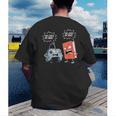 Gamer Book Lover Girl Women Bookworm Video Gaming Daughter Men's Back Print T-Shirt