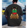 Girl Kid Reading Book Black History Month Bookworm Men's Back Print T-Shirt