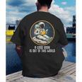 Good Book Is Out Of This World Space Reading Lover Men's Back Print T-Shirt Good Book Is Out Of This World Space Reading Lover Men's Back Print T-Shirt