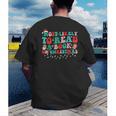 Groovy Christmas Most Likely To Read A Book On Christmas Men's Back Print T-Shirt Groovy Christmas Most Likely To Read A Book On Christmas Men's Back Print T-Shirt