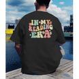 Groovy In My Reading Era Read Book Reader Reading Men's Back Print T-Shirt Groovy In My Reading Era Read Book Reader Reading Men's Back Print T-Shirt