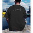 Heartbeat Book Reader Reading Lover Men's Back Print T-Shirt Heartbeat Book Reader Reading Lover Men's Back Print T-Shirt