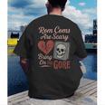 Horror Book Club Creepy Reader Gothic Fiction Thriller Fan Men's Back Print T-Shirt Horror Book Club Creepy Reader Gothic Fiction Thriller Fan Men's Back Print T-Shirt