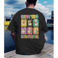 HUGvyn Happy 100 Days Of School Teacher Goose Preppy Books Men's Back Print T-Shirt