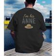 I'm His Anne Romantic Book Lover Vintage Men's Back Print T-Shirt I'm His Anne Romantic Book Lover Vintage Men's Back Print T-Shirt