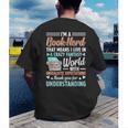 I'm a Book Nerd Bookworm Men's Back Print T-Shirt I'm a Book Nerd Bookworm Men's Back Print T-Shirt