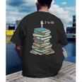 I'm Ok Books Reading Books Lover National Book Day Men's Back Print T-Shirt