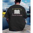I'm In A Really Good Place Right Now In My Book Men's Back Print T-Shirt
