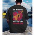 Introvert Singers Singing Sad Song Classical Music Lovers Men's Back Print T-Shirt