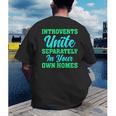 Introverts Unite Introvert Antisocial Sarcasm Anti Social Men's Back Print T-Shirt Introverts Unite Introvert Antisocial Sarcasm Anti Social Men's Back Print T-Shirt