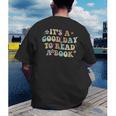 It's A Good Day To Read A Book Reading Librarian Teacher Kid Men's Back Print T-Shirt