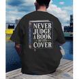 Never Judge a Book By Its Cover Men's Back Print T-Shirt
