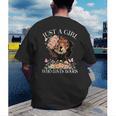 Just A Girl Who Loves Books Book Lover Reading For Women Men's Back Print T-Shirt