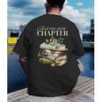 Just One More Chapter Book Lover Men's Back Print T-Shirt