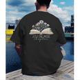 Just One More Chapter Floral Book Wildflower Aesthetic Art Men's Back Print T-Shirt