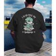 Kids I Read Past My Bedtime Cute Book Dragon Pajama Men's Back Print T-Shirt