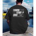 I Know How The Story Ends Book Of Revelation Jesus Is King Men's Back Print T-Shirt