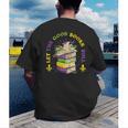 Let The Good Books Roll Mardi Gras Reading Men's Back Print T-Shirt