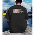 Liberty And Literature For All Reading USA Book Lover Men's Back Print T-Shirt