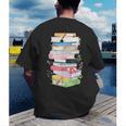 Life Of A Reader Book Lovers Book Nerds Bookworm Men's Back Print T-Shirt