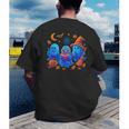Little Ghost Coffee Tee Spooky Season Ghost Reading Book Men's Back Print T-Shirt