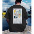 Little Miss Muffet Reading a Picture Book Men's Back Print T-Shirt Little Miss Muffet Reading a Picture Book Men's Back Print T-Shirt