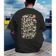 LOST IN A BOOK And I DONT WANNA BE FOUND Men's Back Print T-Shirt