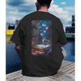 Magic Books Butterflies Fantasy Nature Tea Enchanting Men's Back Print T-Shirt Magic Books Butterflies Fantasy Nature Tea Enchanting Men's Back Print T-Shirt