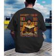 Man Reading Book Black History Month Book Lover Afro Men's Back Print T-Shirt Man Reading Book Black History Month Book Lover Afro Men's Back Print T-Shirt