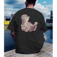 Marie Antoinette Reading A Book Men's Back Print T-Shirt