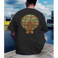 Melanin Afro Women Girl Book Librarian History African Men's Back Print T-Shirt