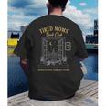 Mom Book Club Tired Moms Book Club Running On Coffee Cha0 Men's Back Print T-Shirt Mom Book Club Tired Moms Book Club Running On Coffee Cha0 Men's Back Print T-Shirt