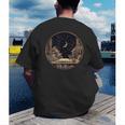 Moon Book Bookshelf Library Coffee Cup Star Stars Pattern Men's Back Print T-Shirt Moon Book Bookshelf Library Coffee Cup Star Stars Pattern Men's Back Print T-Shirt