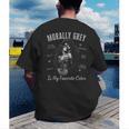 Morally Grey Is My Favorite Color Villain Smutt Book Lover Men's Back Print T-Shirt