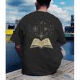 Mystic Astral Lunar Celestial Witch Spell Book Men's Back Print T-Shirt Mystic Astral Lunar Celestial Witch Spell Book Men's Back Print T-Shirt