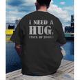 I Need a Huge Stack Of Books Book Lover Reading Quote Men's Back Print T-Shirt