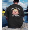 No Book Is Too Long Life Is Just Too Short Book Reading Book Men's Back Print T-Shirt